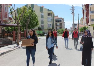 Karaman’da KYK’lı gençlerden anlamlı yardım