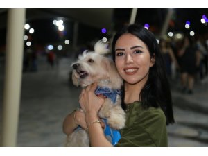 Evcil hayvan giremez yasağının olduğu Millet parkına köpekleri ile girerek yasağı protesto ettiler
