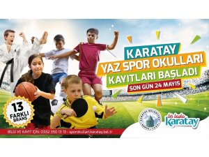 Karatay Yaz Spor Okullarının ön kayıtları başladı