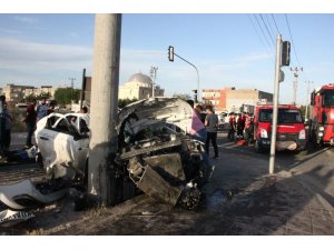 Nusaybin’de trafik kazası, 1 yaralı