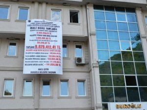 MHP'li Başkan AKP'nin borçlarını böyle teşhir etti