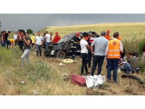 Kırıkkale’de feci kaza: aynı aileden 2’si çocuk 7 yaralı