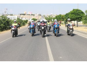 Motosiklet tutkunları jandarmanın yıl dönümünü kutladı