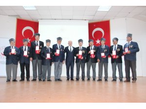 Karaman’da 57 Kıbrıs gazisine ‘Milli Mücadele Madalyası’ verildi