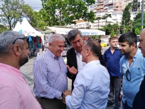 Efeler Belediye Başkanı Atay, Üsküdar’da seçim çalışmasına katıldı