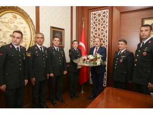 İl Jandarma Komutanlığı heyetinden Vali Pehlivan’a ziyaret