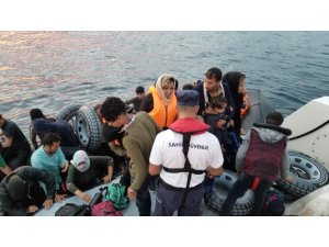 Ayvalık’ta 46 düzensiz göçmen yakalandı
