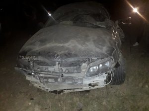 Yoldan çıkan otomobil takla attı: 1 ölü, 3 yaralı