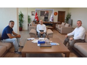 Geyikli Belediye Başkanı Oruçoğlu’dan Rektör Murat’a ziyaret