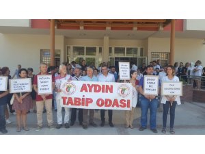 Aydın Tabip Odası, şiddet mağduru Dr. Orhan Bayır’e destek için Söke’ye çıkarma yaptı