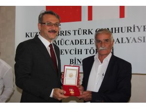 Bingöl’de Kıbrıs gazilerine Milli Mücadele Madalyası verildi
