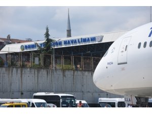 Türk Hava Yolları’nın rüya uçağı ‘Maçka’ ilk seferini Trabzon’a yaptı