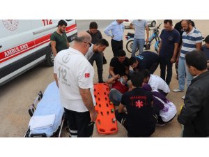 Karaman’da otomobille motosiklet çarpıştı: 1 yaralı