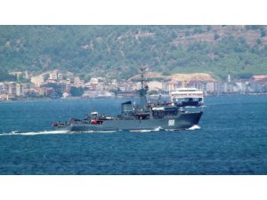 Rus donanmasına ait savaş gemisi Çanakkale’den geçti