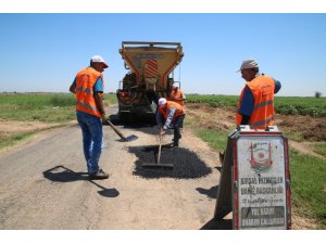 Şanlıurfa kırsalında yol onarım çalışmaları sürüyor