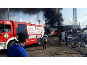 Samsun’da iş yeri yangını korkuttu