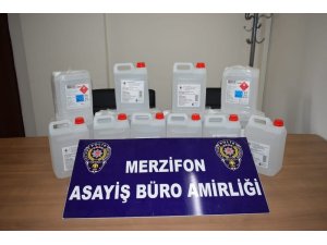 Amasya’da kaçak içki operasyonu: 1 tutuklama