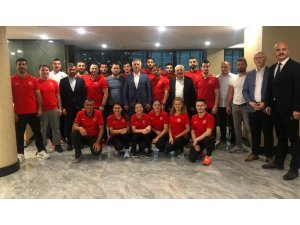 Başkan Babaoğlu’ndan sporculara moral ziyareti