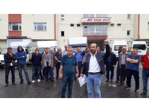 İflas eden süt fabrikasının satışının durdurulmasına üreticilerden tepki
