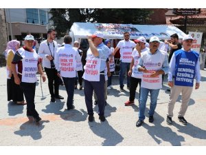 Bolu Belediyesi’nde işten çıkarılan işçiler eylemlerinin 100’üncü gününde