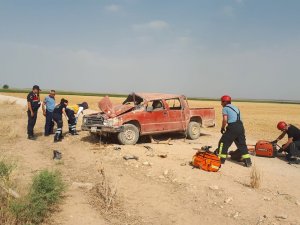 Karaman’da kamyonet devrildi: 1 ölü, 4 yaralı