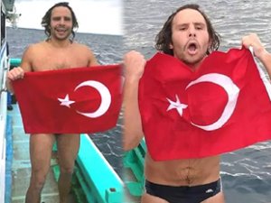 Emre Erdoğan, Tsugaru Boğazı’nı yüzerek geçti