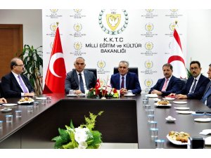Kültür ve Turizm Bakanı Ersoy, KKTC Milli Eğitim ve Kültür Bakanlığı Çavuşoğlu ile görüştü