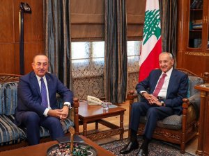 Bakan Çavuşoğlı, Lübnan Meclis Başkanı Berri ile görüştü