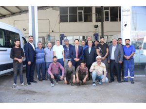 Vali Mustafa Masatlı, sanayi sitesi esnafını ziyaret etti