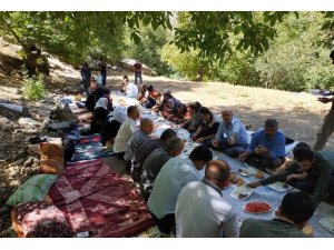 Yüksekova Dağlıca’da 400 kişilik piknik keyfi