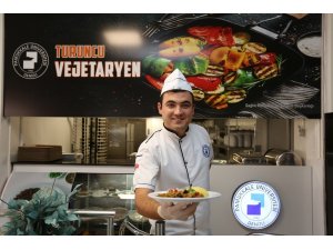 PAÜ yemekhanesinde ‘Turuncu Vejetaryen’i hizmete açıldı