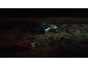 Otomobil şarampole uçtu: 1 ölü, 1 yaralı