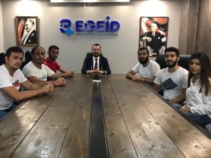 Azerbaycanlı öğrencilerden EGEİD’e ziyaret