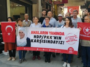 HDP önünde eylem yapan annelere destek