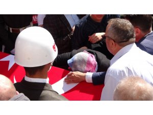 Şehit askerin cenazesi gözyaşlarıyla karşılandı