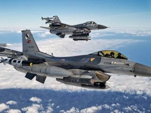 F-16'lar Suriye sınırında devriye uçuşu yaptı