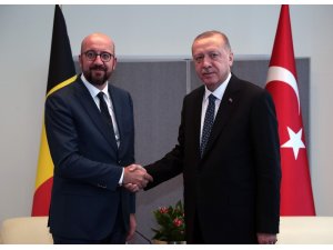 Cumhurbaşkanı Recep Tayyip Erdoğan’ın New York’ta Belçika Başbakanı Charles Michael’i kabulü başladı.