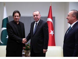 Cumhurbaşkanı Erdoğan, Pakistan Başbakanı Han’ı kabul etti