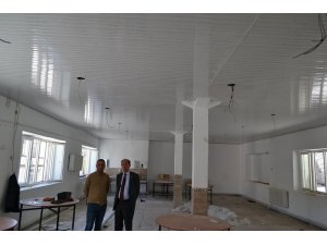 Şaphane’de Belediye aş evi yenileme çalışmaları devam ediyor