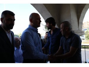 Bakan Soylu, Mardin’de sivil şehit yakınları ile bir araya geldi