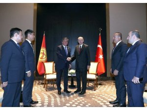 Cumhurbaşkanı Erdoğan, Kırgız mevkidaşı Ceenbekov ile görüştü