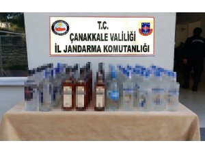 Çanakkale’de kaçak içki operasyonu