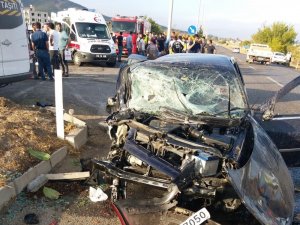 Kahramanmaraş’ta trafik kazası: 1 ölü, 15 yaralı