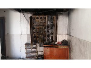 Besni’de evde çıkan yangın paniğe neden oldu