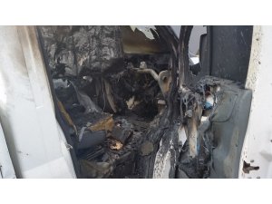 Kulu’da kamyonetin kundaklandığı iddiası