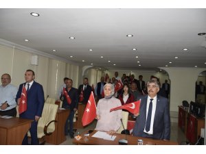 Burdur Belediye Meclisi ve partilerden Barış Pınarı Operasyonuna destek