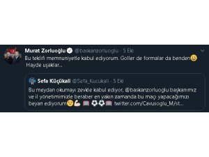 Belediye Başkanı Zorluoğlu gençlerin sosyal medyadan yaptığı maç isteğini kırmadı