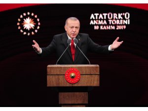 Cumhurbaşkanı Erdoğan: "Ülkemizde yıllardır en büyük ticaret Atatürk ve Cumhuriyet ticaretidir" (1)