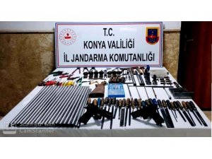 Konya’da kaçak silah imalathanesine baskın