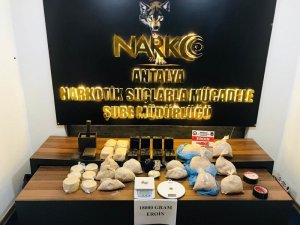 Antalya’da 18 kiloluk uyuşturucu operasyonu